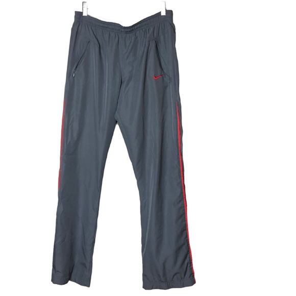 Nike Men’s Warm Up Wind Athletic Track Sporty Logo Swoosh Pants Sz M - Picture 1 of 8
